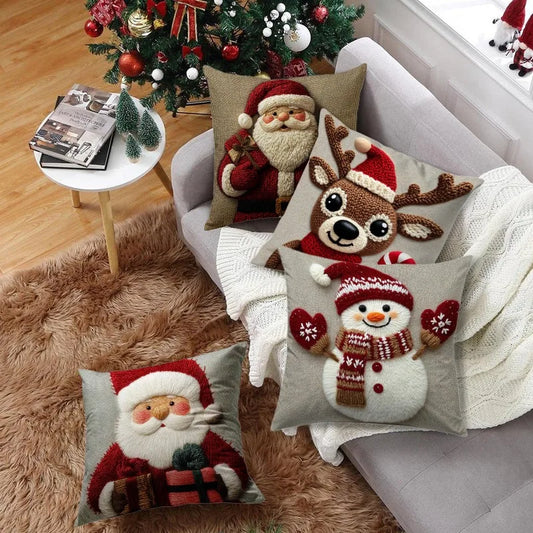 Christmas 45cm Christmas Pillowcase Cartoon Santa Claus