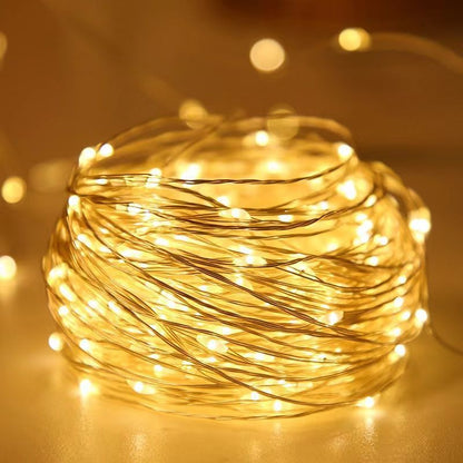1pc String Lights for Bedroom, Party, Wedding, Christmas Halloween Decoration, 50/100LED, Holiday Lighting, Party Decorations, Ambient Lighting, Decorative Lighting, Durable String, Lightweight Design, Mood Lighting, Decorati