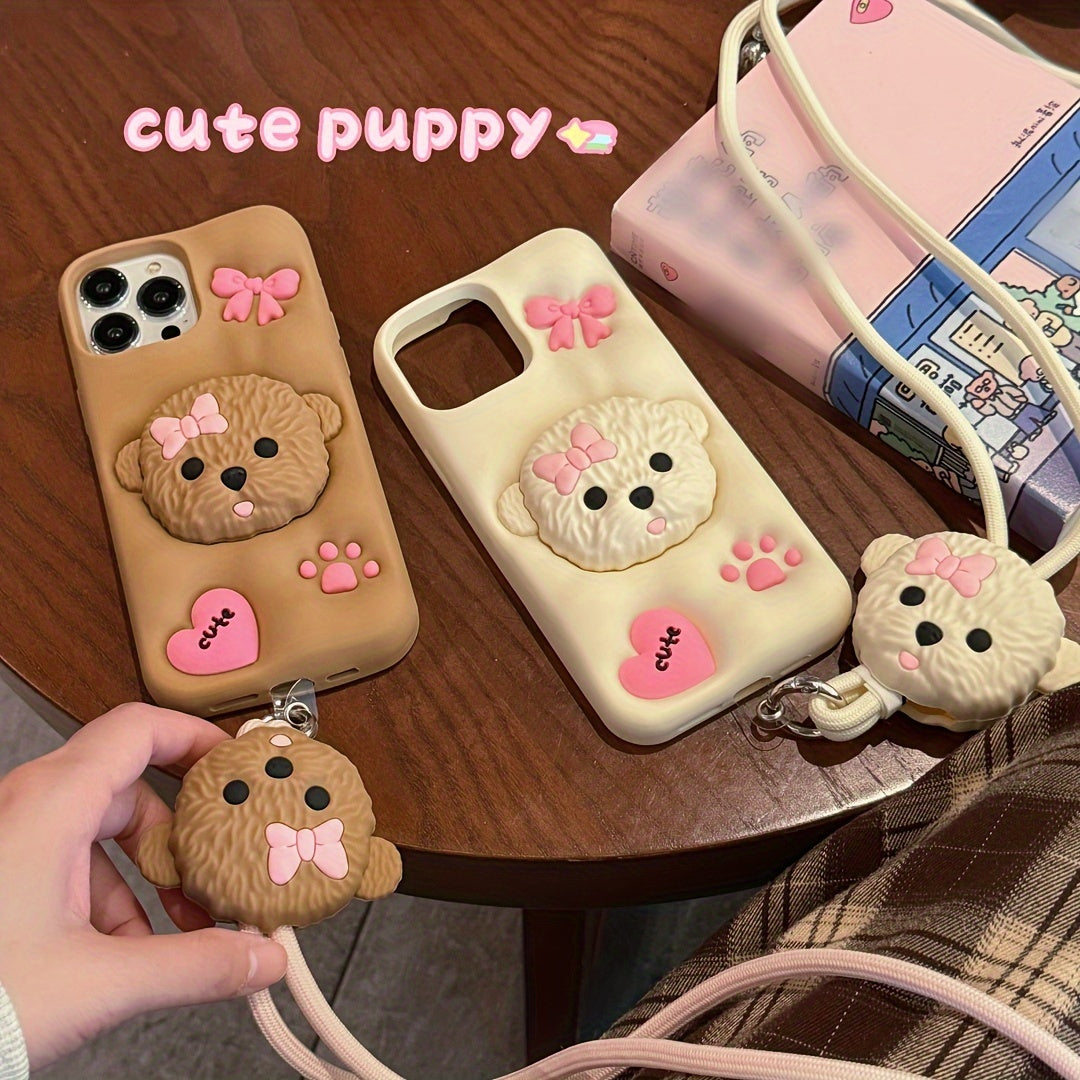 3D Teddy Dog Phone Case