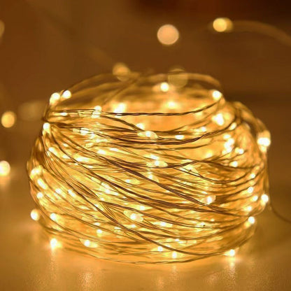1pc String Lights for Bedroom, Party, Wedding, Christmas Halloween Decoration, 50/100LED, Holiday Lighting, Party Decorations, Ambient Lighting, Decorative Lighting, Durable String, Lightweight Design, Mood Lighting, Decorati