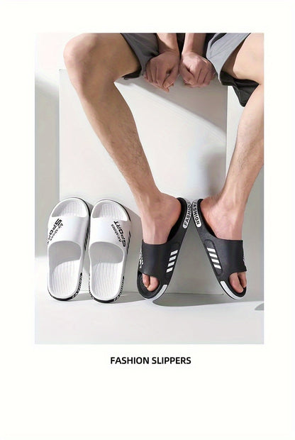 Men'S Casual Summer PVC Slippers - Non-Slip, Wear-Resistant Sole, Comfortable Slip-On Sandals for Outdoor & Indoor Use, Outdoor Footwear | Casual Slipon Shoes | PVC Upper Sandalssuitable for Men & Women