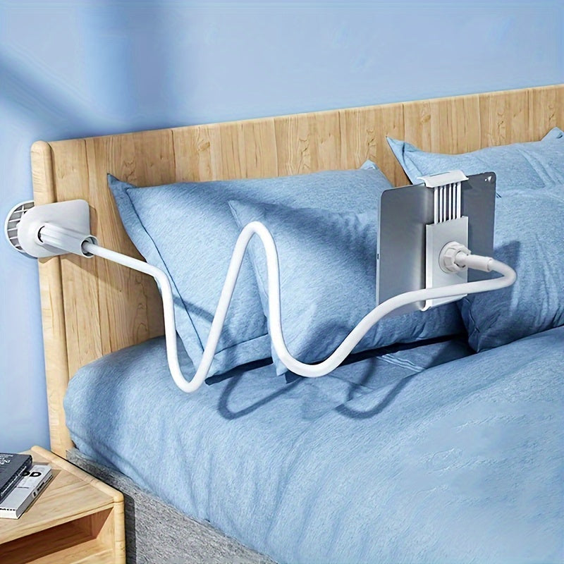 360° Rotating Tablets And Smartphones Stand with Spiral Base, Lazy Person'S Bedside Support for Mobile Devices, Bedside Table
