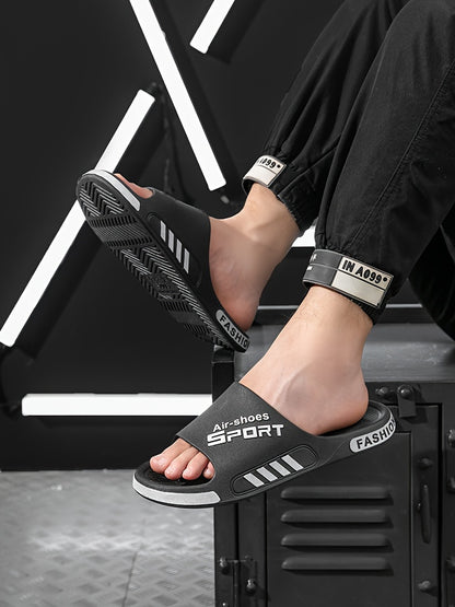 Men'S Casual Summer PVC Slippers - Non-Slip, Wear-Resistant Sole, Comfortable Slip-On Sandals for Outdoor & Indoor Use, Outdoor Footwear | Casual Slipon Shoes | PVC Upper Sandalssuitable for Men & Women