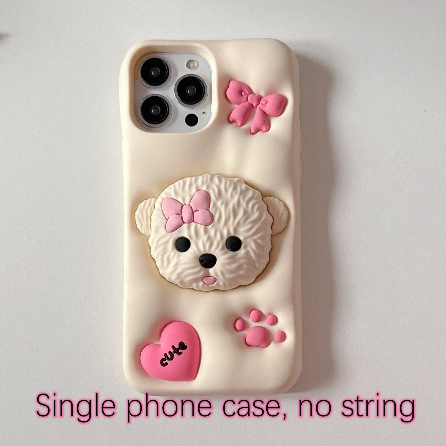 3D Teddy Dog Phone Case
