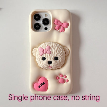 3D Teddy Dog Phone Case