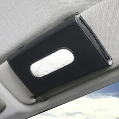 1 pc Creative car sunshade tissue bag car leather tissue box sunroof hanging seat car tissue box