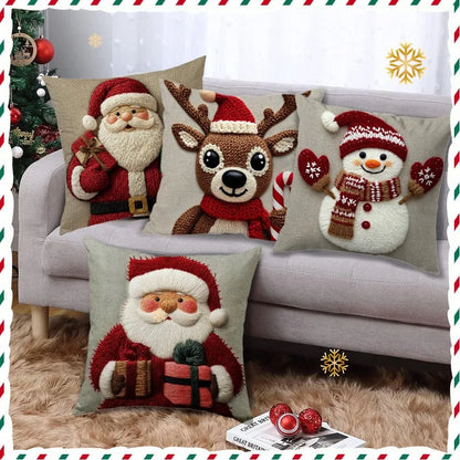 Christmas 45cm Christmas Pillowcase Cartoon Santa Claus