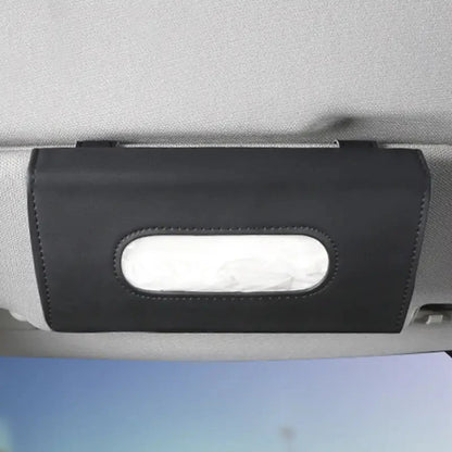 1 pc Creative car sunshade tissue bag car leather tissue box sunroof hanging seat car tissue box