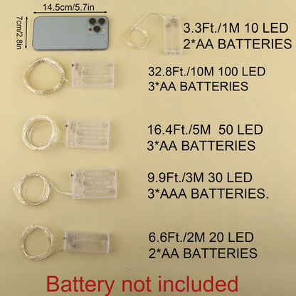 1pc String Lights for Bedroom, Party, Wedding, Christmas Halloween Decoration, 50/100LED, Holiday Lighting, Party Decorations, Ambient Lighting, Decorative Lighting, Durable String, Lightweight Design, Mood Lighting, Decorati