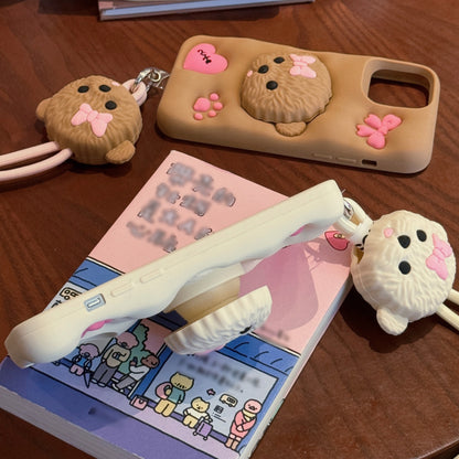 3D Teddy Dog Phone Case
