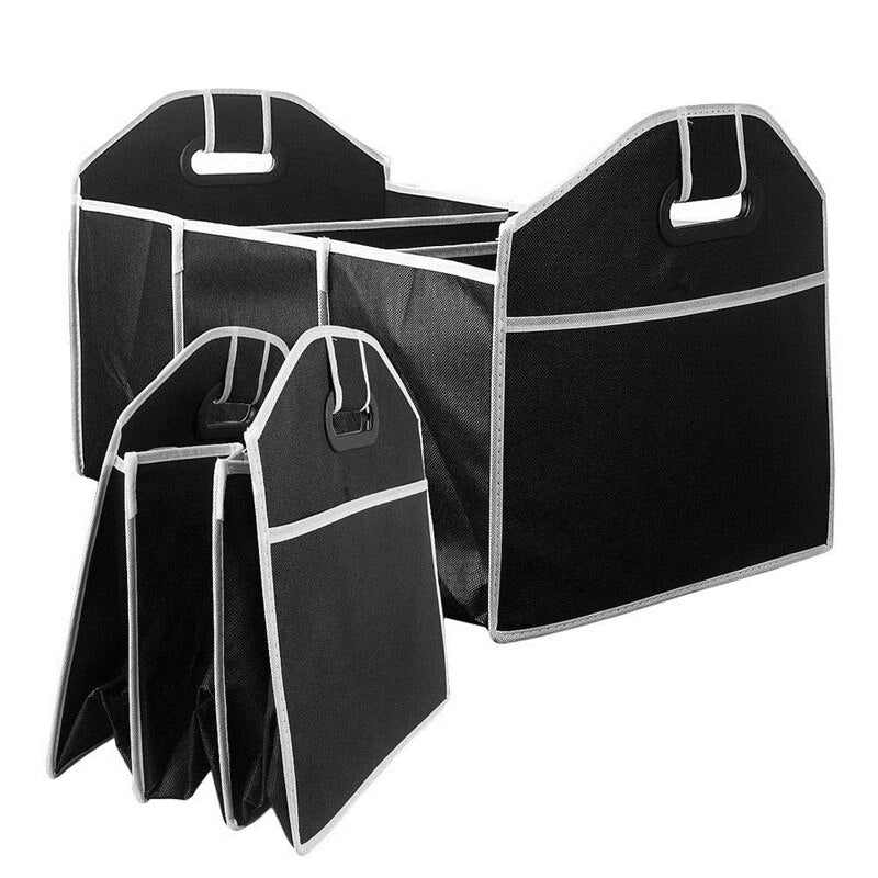 Car Trunk Cargo Storage Bag, Foldable Black Storage Box For Car And Trunk