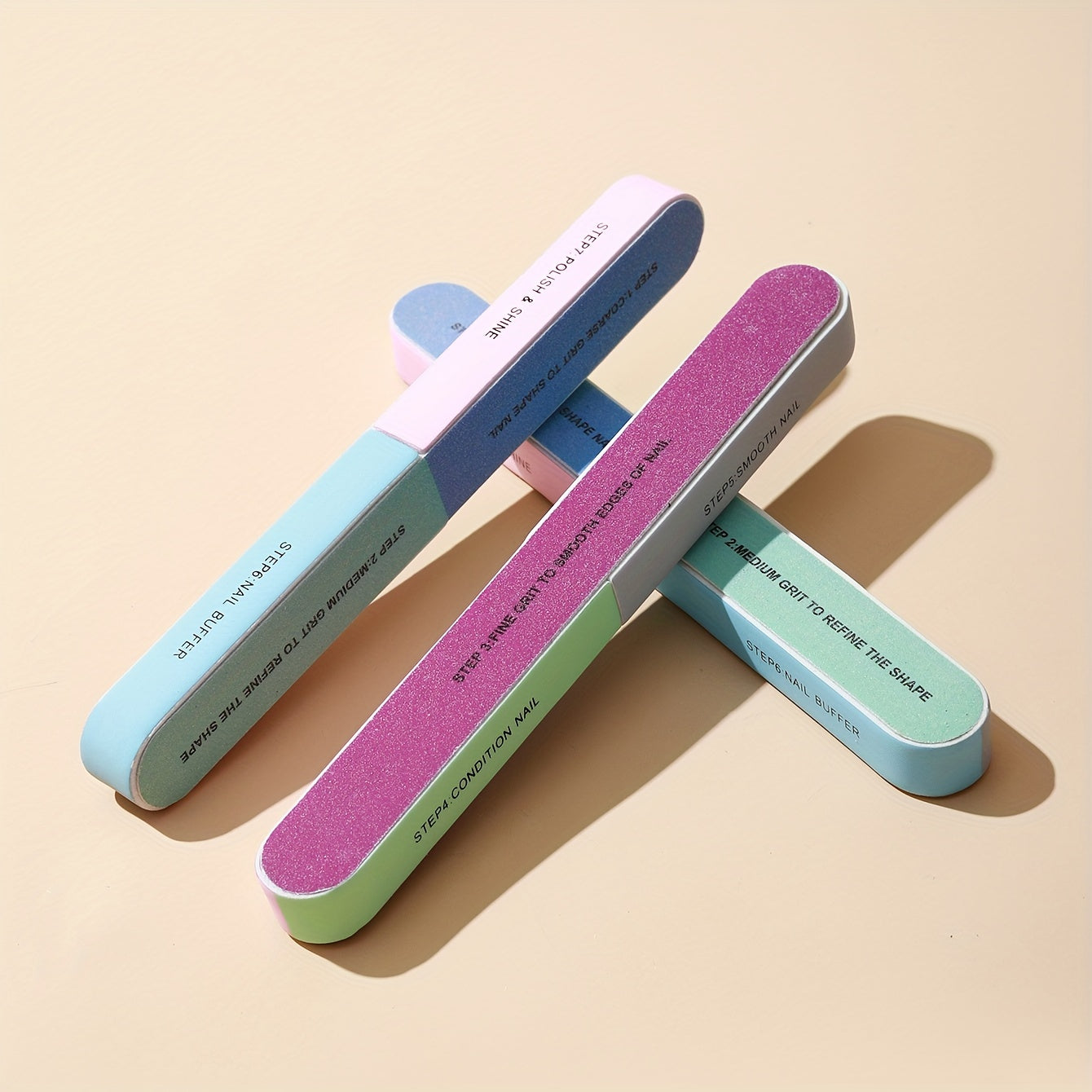 7 Sides Nail Cuticle Polish Strip Tool - Easy Manicure and Pedicure with Clean Cut