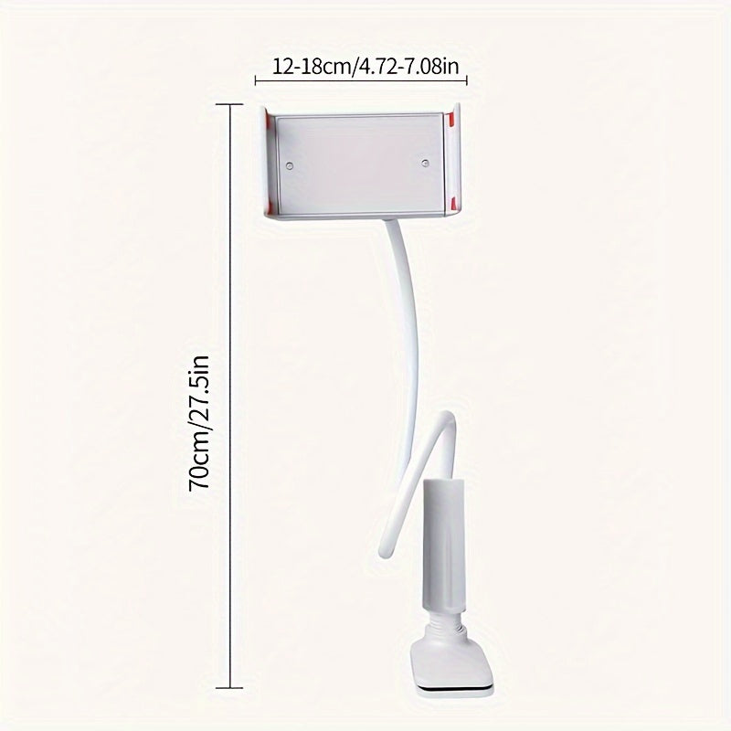 360° Rotating Tablets And Smartphones Stand with Spiral Base, Lazy Person'S Bedside Support for Mobile Devices, Bedside Table