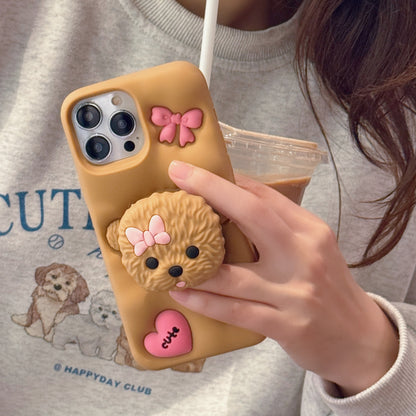 3D Teddy Dog Phone Case