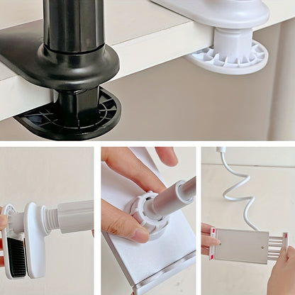 360° Rotating Tablets And Smartphones Stand with Spiral Base, Lazy Person'S Bedside Support for Mobile Devices, Bedside Table