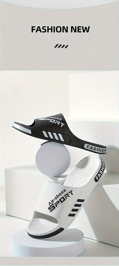 Men'S Casual Summer PVC Slippers - Non-Slip, Wear-Resistant Sole, Comfortable Slip-On Sandals for Outdoor & Indoor Use, Outdoor Footwear | Casual Slipon Shoes | PVC Upper Sandalssuitable for Men & Women