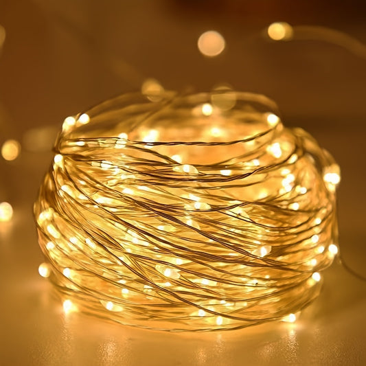 1pc String Lights for Bedroom, Party, Wedding, Christmas Halloween Decoration, 50/100LED, Holiday Lighting, Party Decorations, Ambient Lighting, Decorative Lighting, Durable String, Lightweight Design, Mood Lighting, Decorati
